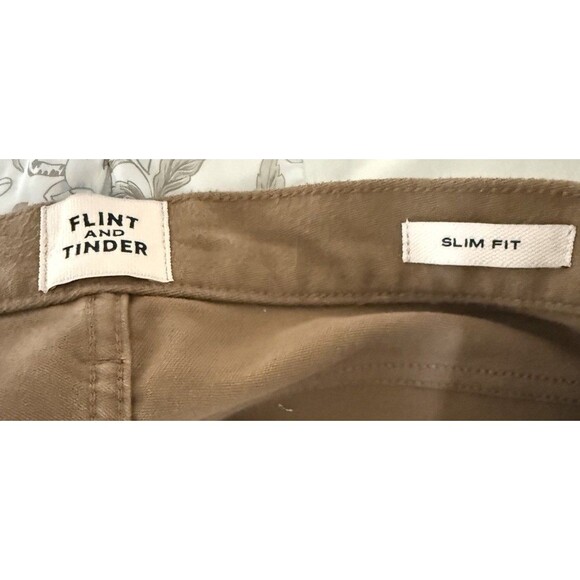 Flint and Tinder Whiskey Brown Huckberry Slim Fit 5 Pocket Pants Mens Sz 32 X 32 - Picture 7 of 11